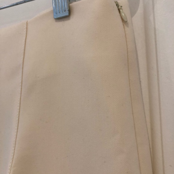 Zara crepe white crop pant - Picture 2 of 4